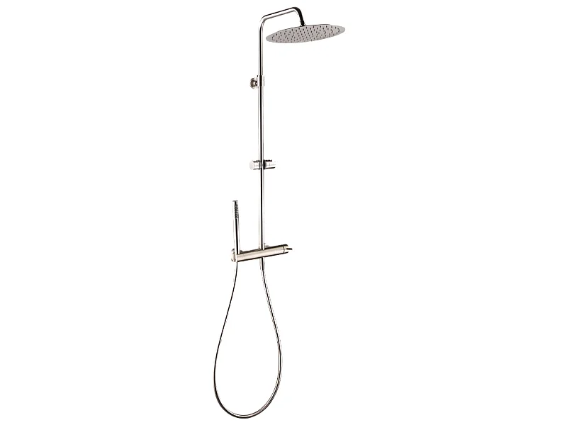 Conjunto de duche mecânica Envol inox escovado Essebagno