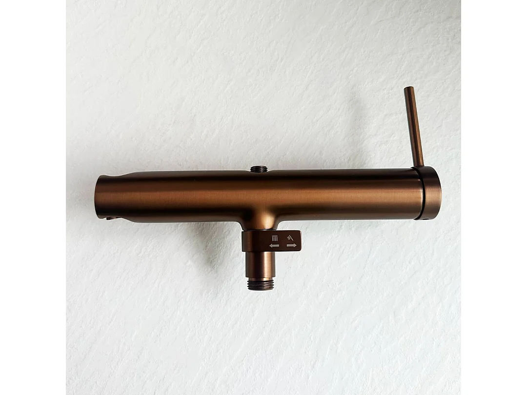 Lollipop II Coluna de duche mecânica em cobre escovado 250 Essebagno
