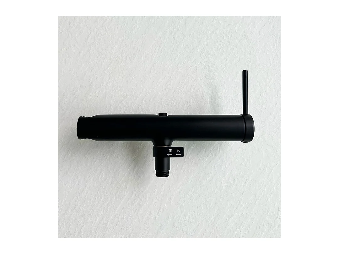 Lollipop II Duschsäule Mechanische mattschwarz 250 Essebagno