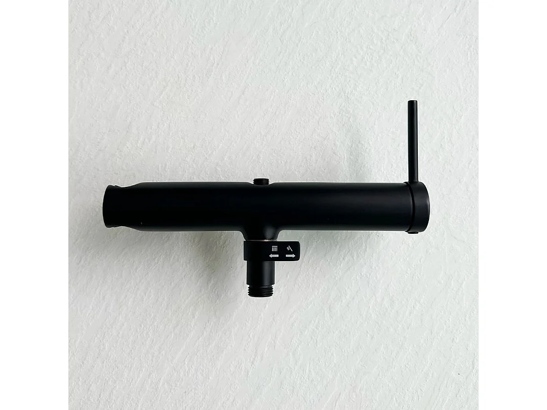 Lollipop II Duschsäule Mechanische mattschwarz 250 Essebagno