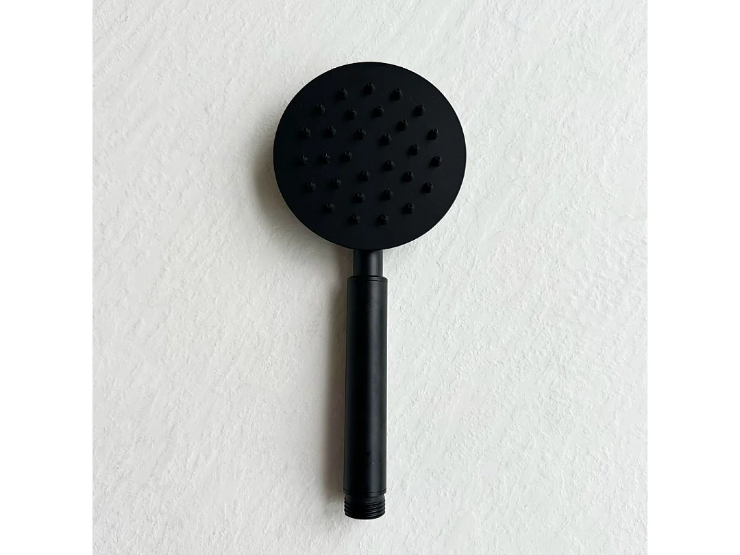 Lollipop II colonne de douche mécanique noire mat 250 - Essebagno