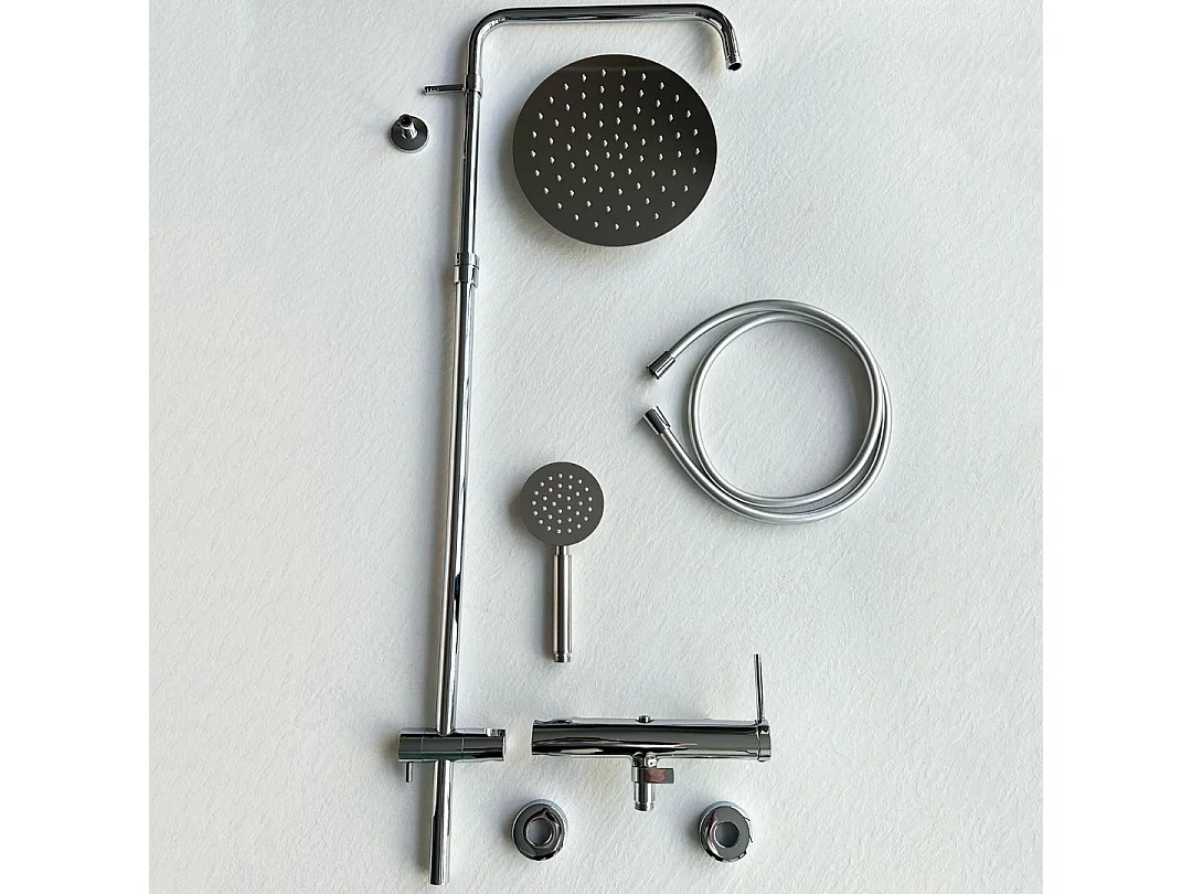 Lollipop II Colonna doccia meccanica cromo 250 Essebagno