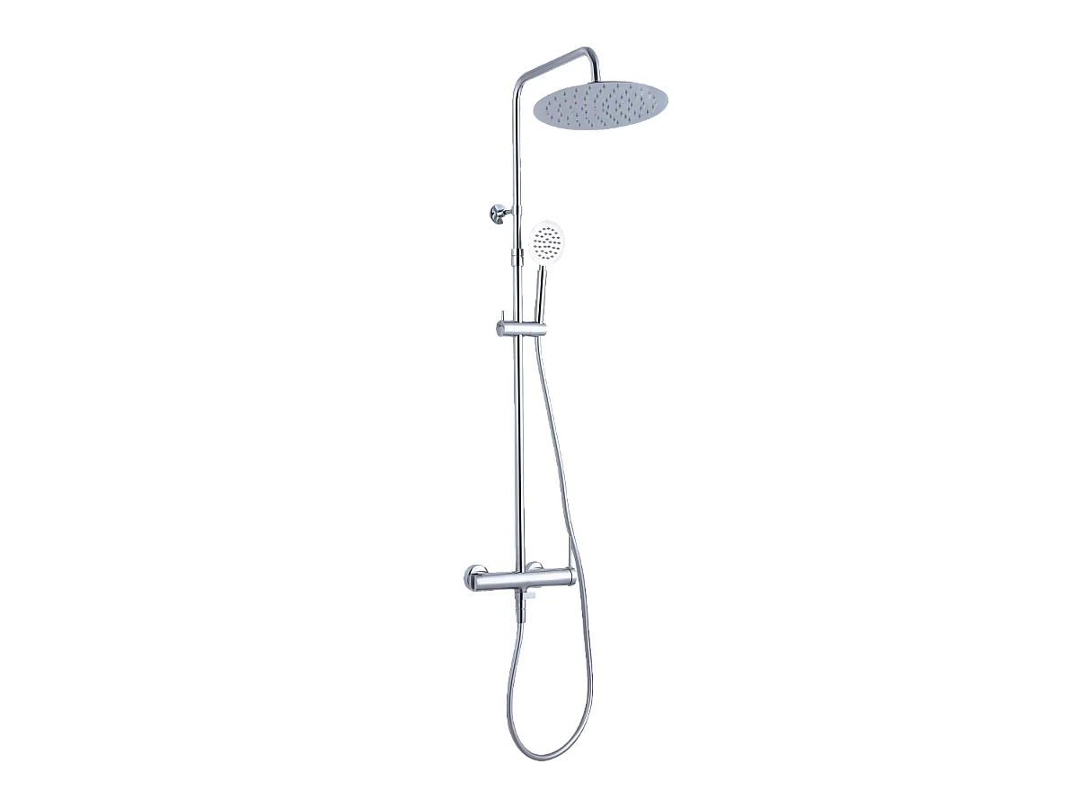 Lollipop II colonne de douche mécanique chrome 250 - Essebagno