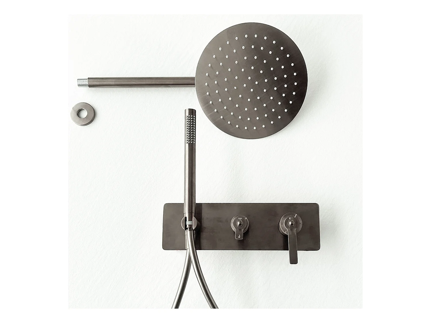 Molette Coluna de duche encastrável mecânica em aço inoxidável Essebagno