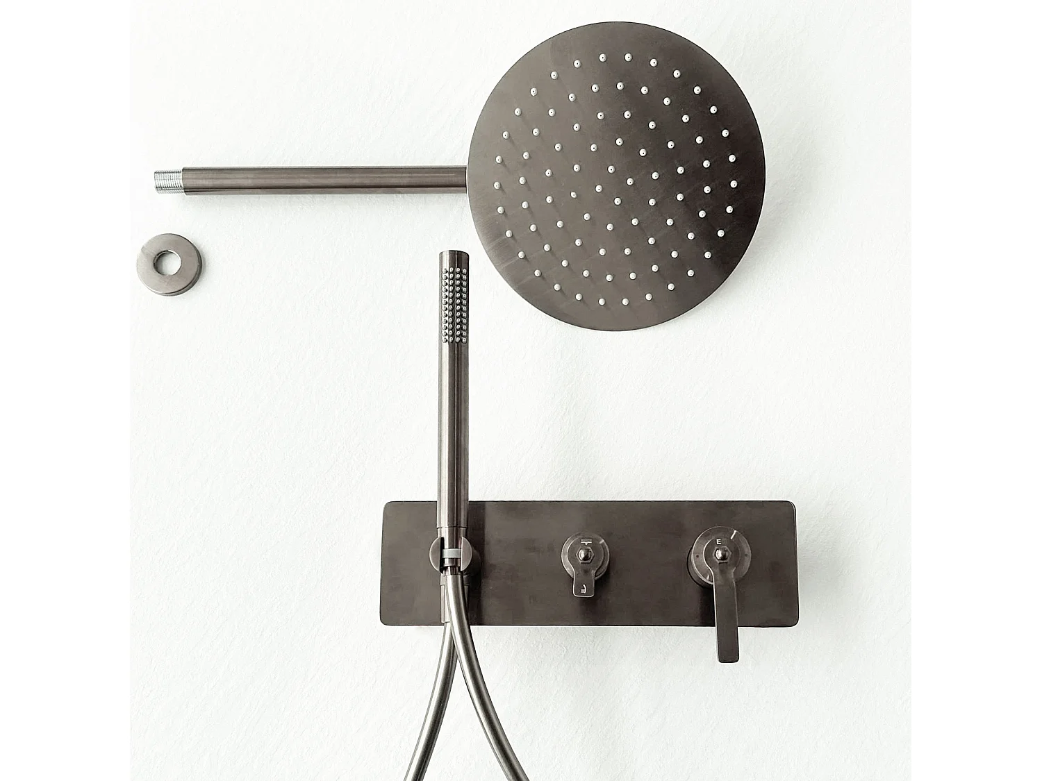 Molette Coluna de duche encastrável mecânica em aço inoxidável Essebagno