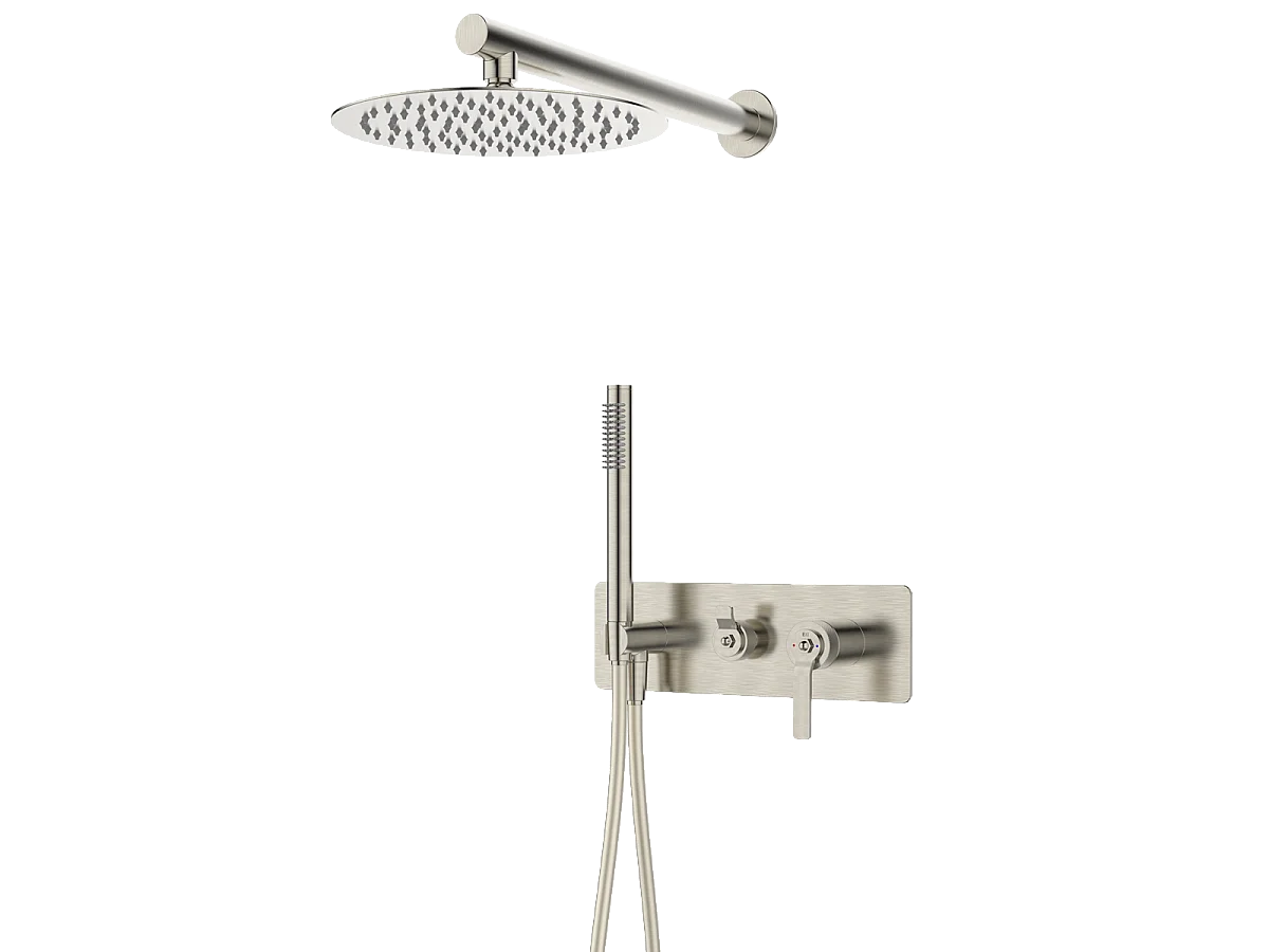 Molette Columna de ducha empotrada mecánica de acero inoxidable Essebagno
