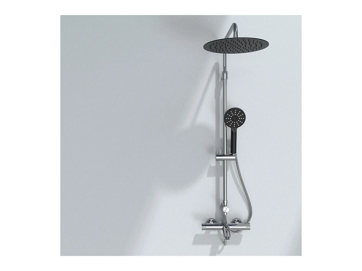 Oneo Thermostat-Badewannenarmatur in Chrom Essebagno