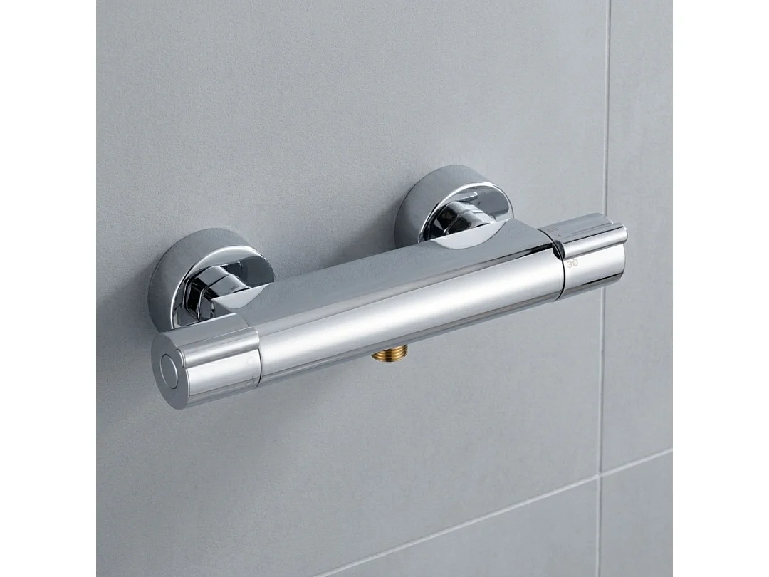 Prime mezclador termostático de ducha cromado Essebagno