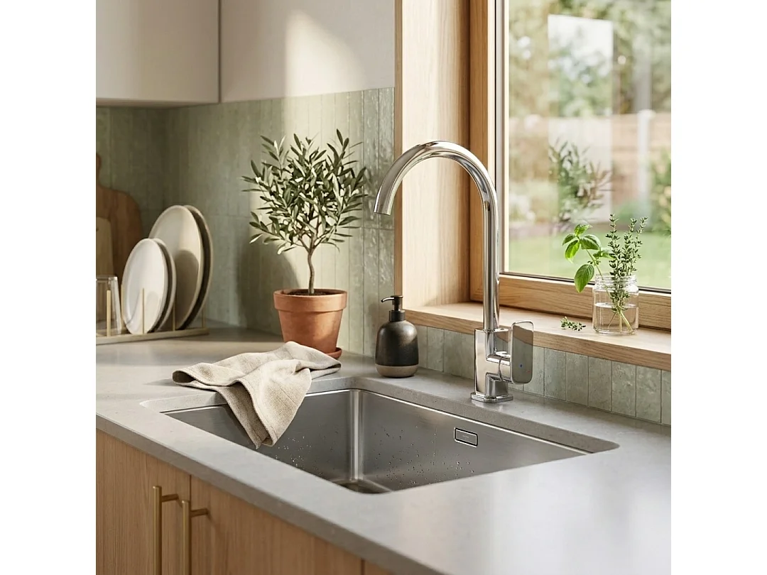 Week gootsteenmengkraan chroom - Essebagno