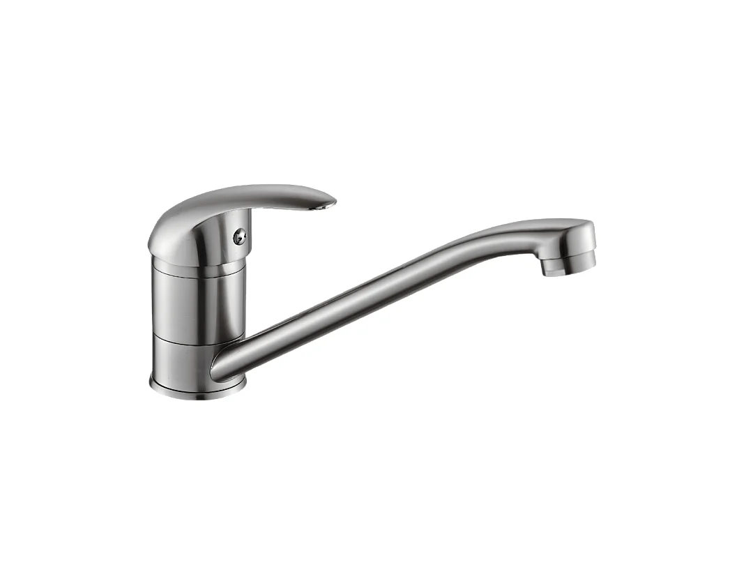 Théo mitigeur évier façon inox - Essebagno