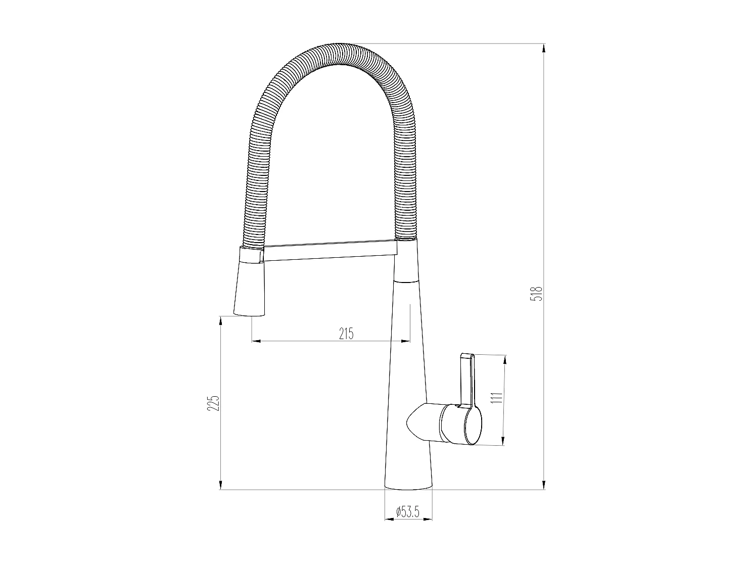 Player Spültischmischer mit beweglicher Handbrause facon inox Essebagno