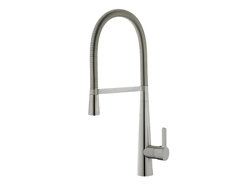 Player mitigeur évier à douchette mobile façon inox - Essebagno