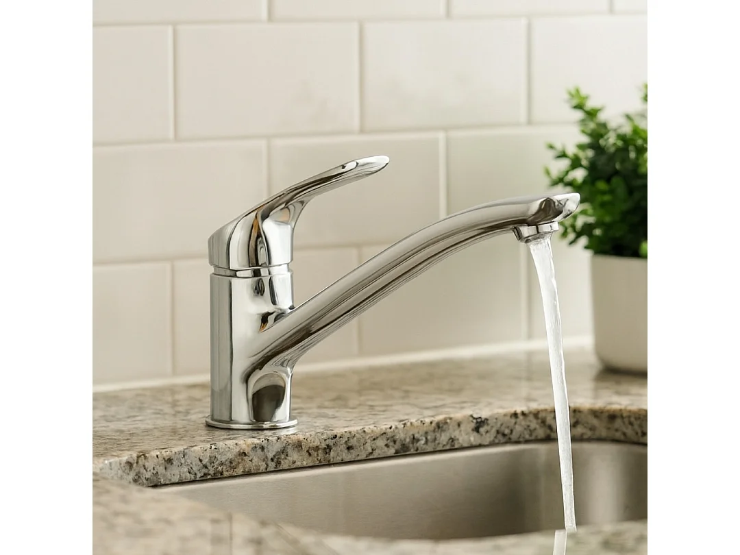 Misturadora de lava-loiça Silo cromada Essebagno