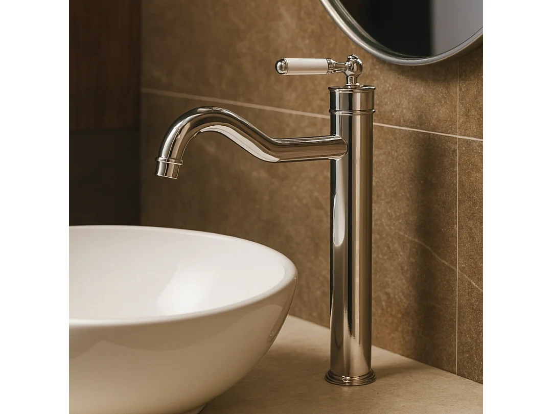 Leeds mitigeur lavabo haut chrome - Essebagno