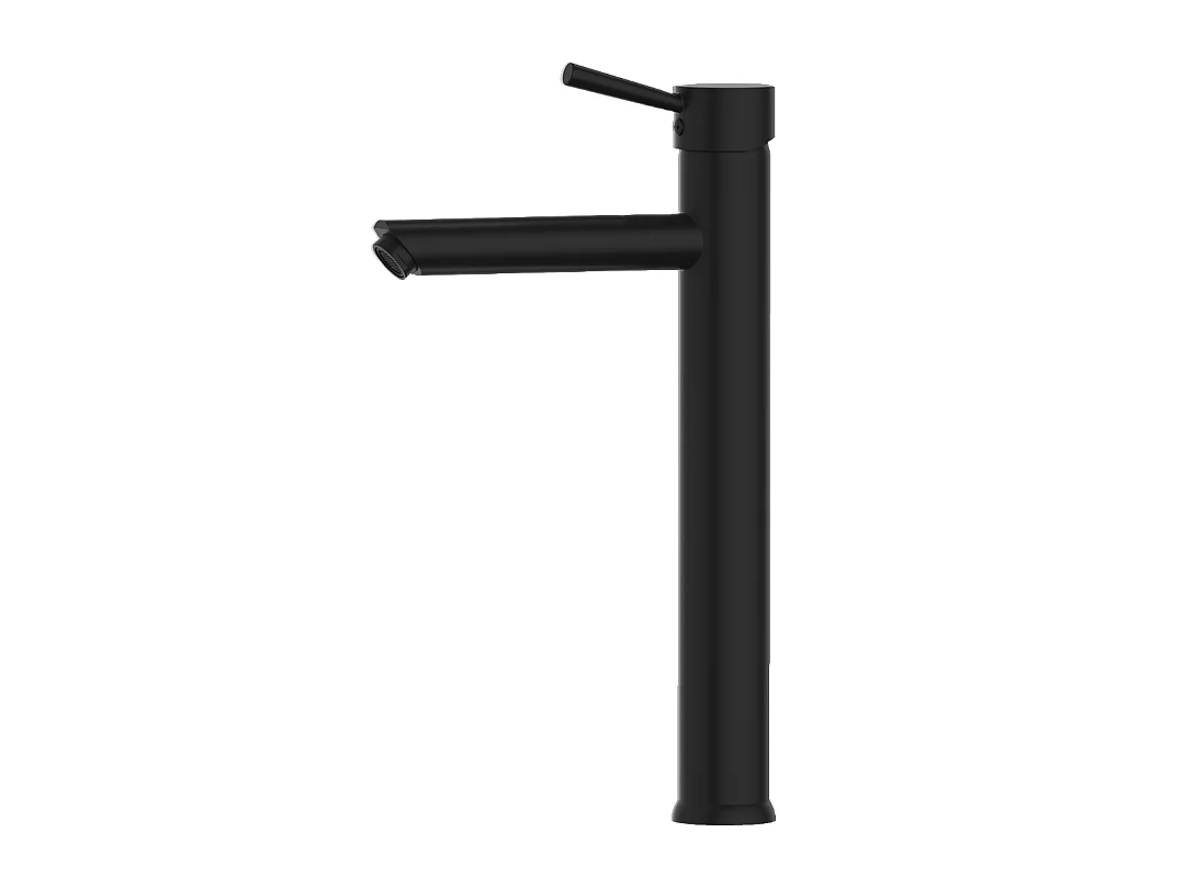 Gift mezclador alto de lavabo negro Essebagno
