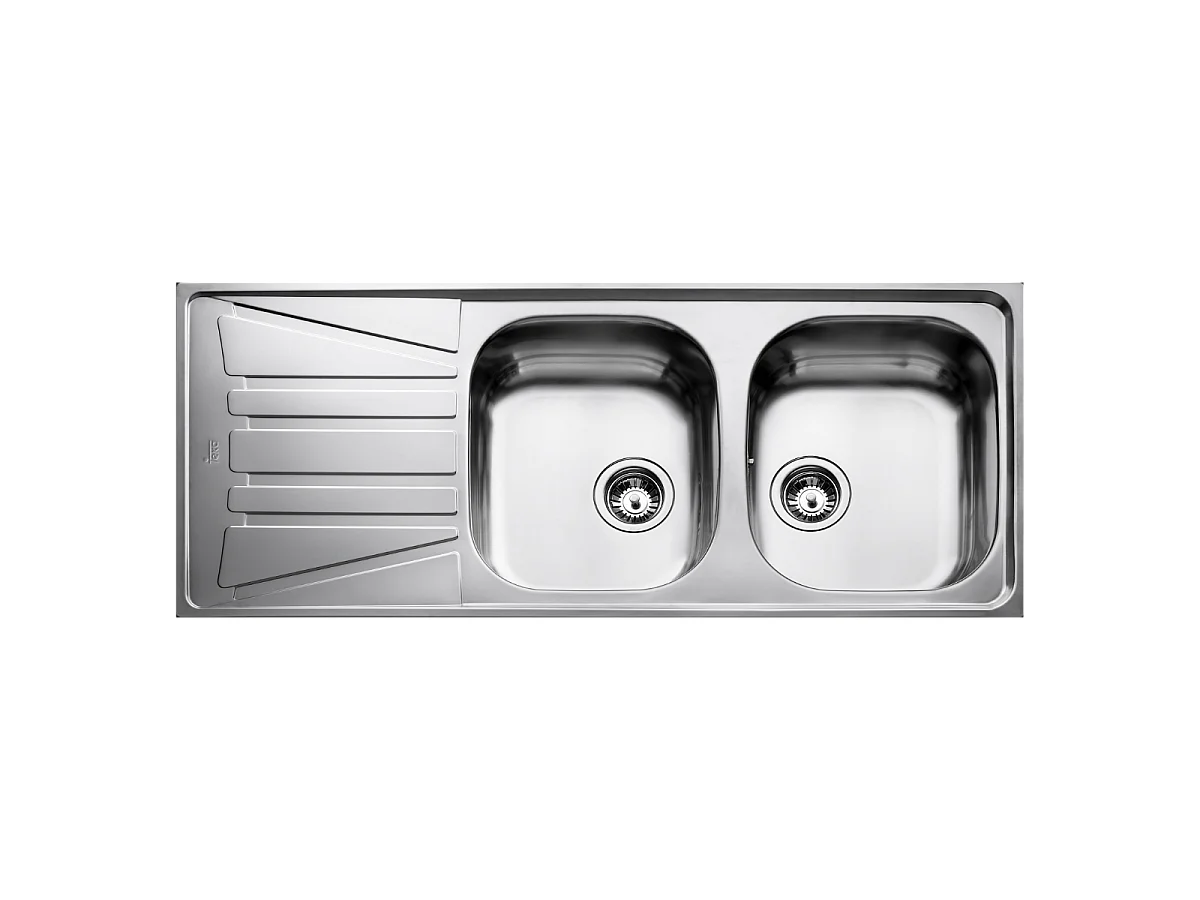 Basico 2 Becken 1 Abtropfbecken Spüle Edelstahl matt Teka