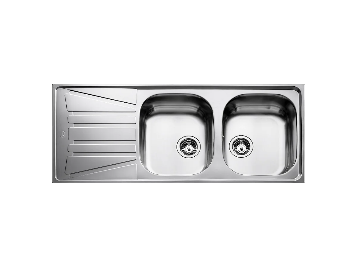 Basico 2 Becken 1 Abtropfbecken Spüle Edelstahl matt Teka