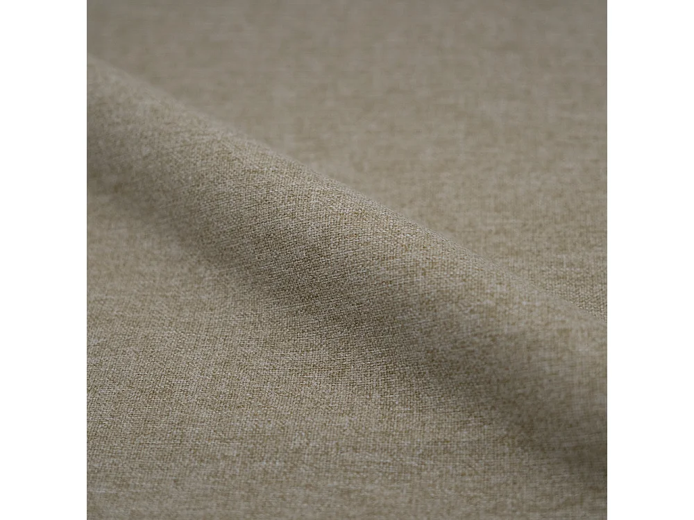 Lot de 2 chaises en tissu beige et bois d'hévéa - Josette