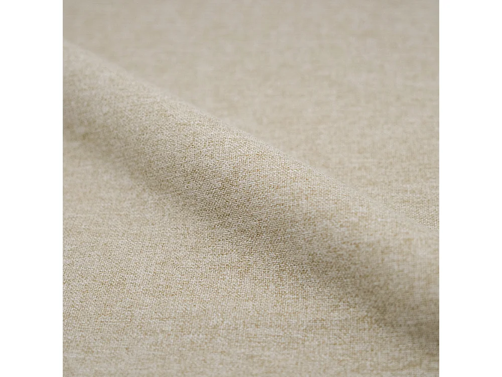 Lot de 2 chaises en tissu beige et bois d'hévéa - Josette