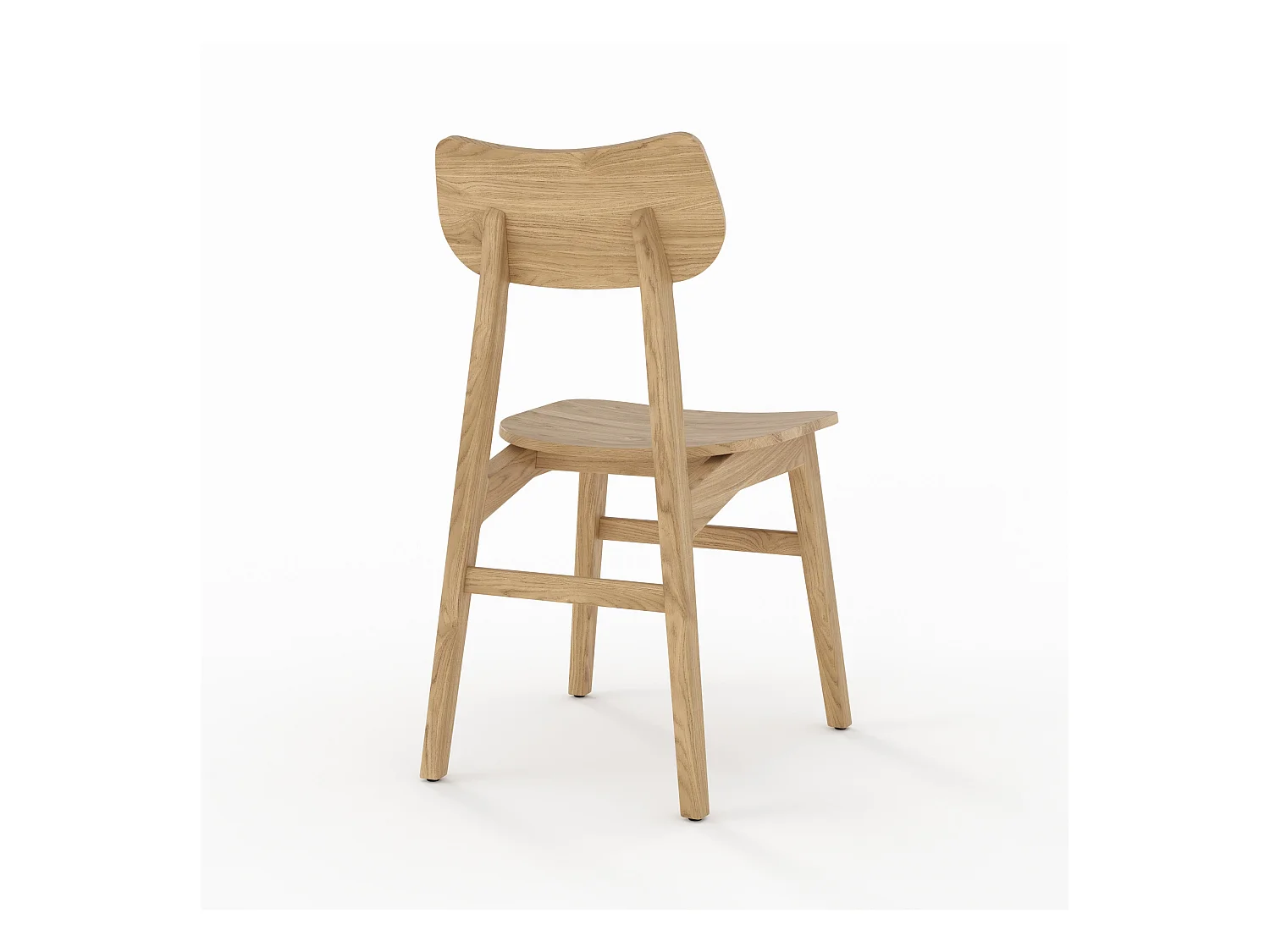 Lot de 2 chaises en bois massif de mindi - Kawi