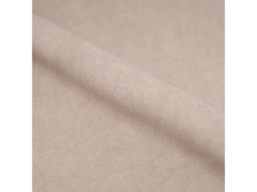 Lot de 2 chaises en tissu beige et bois foncé d'hévéa - Josette