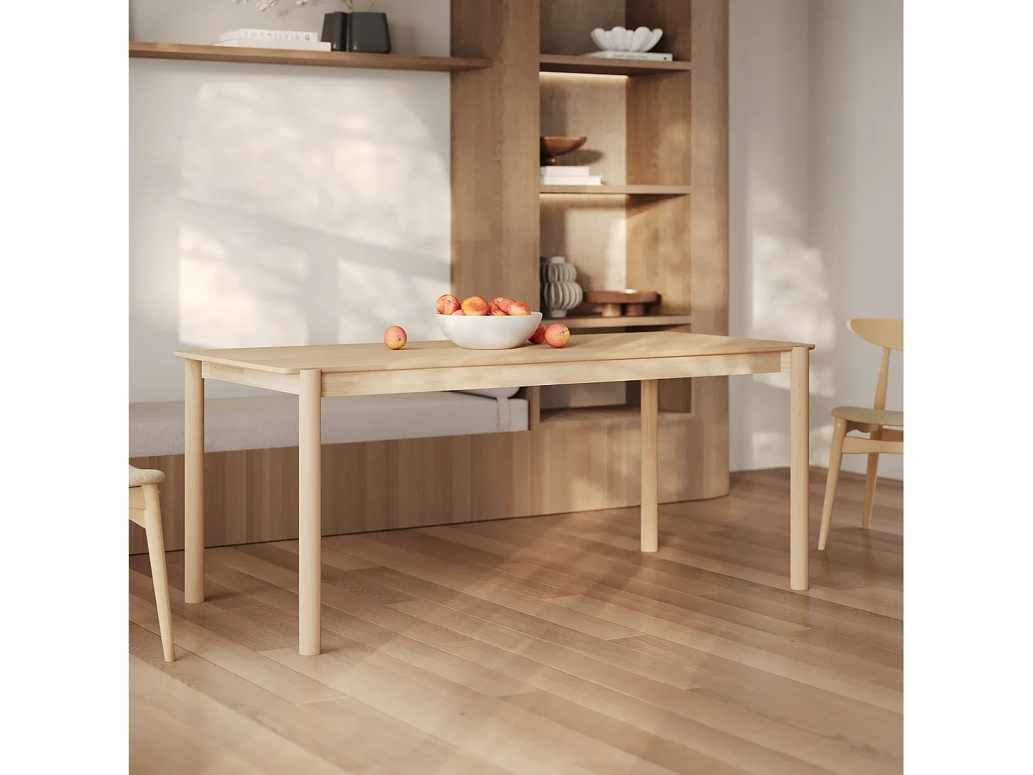 Tavolo rettangolare in legno di frassino 6 posti - Irène