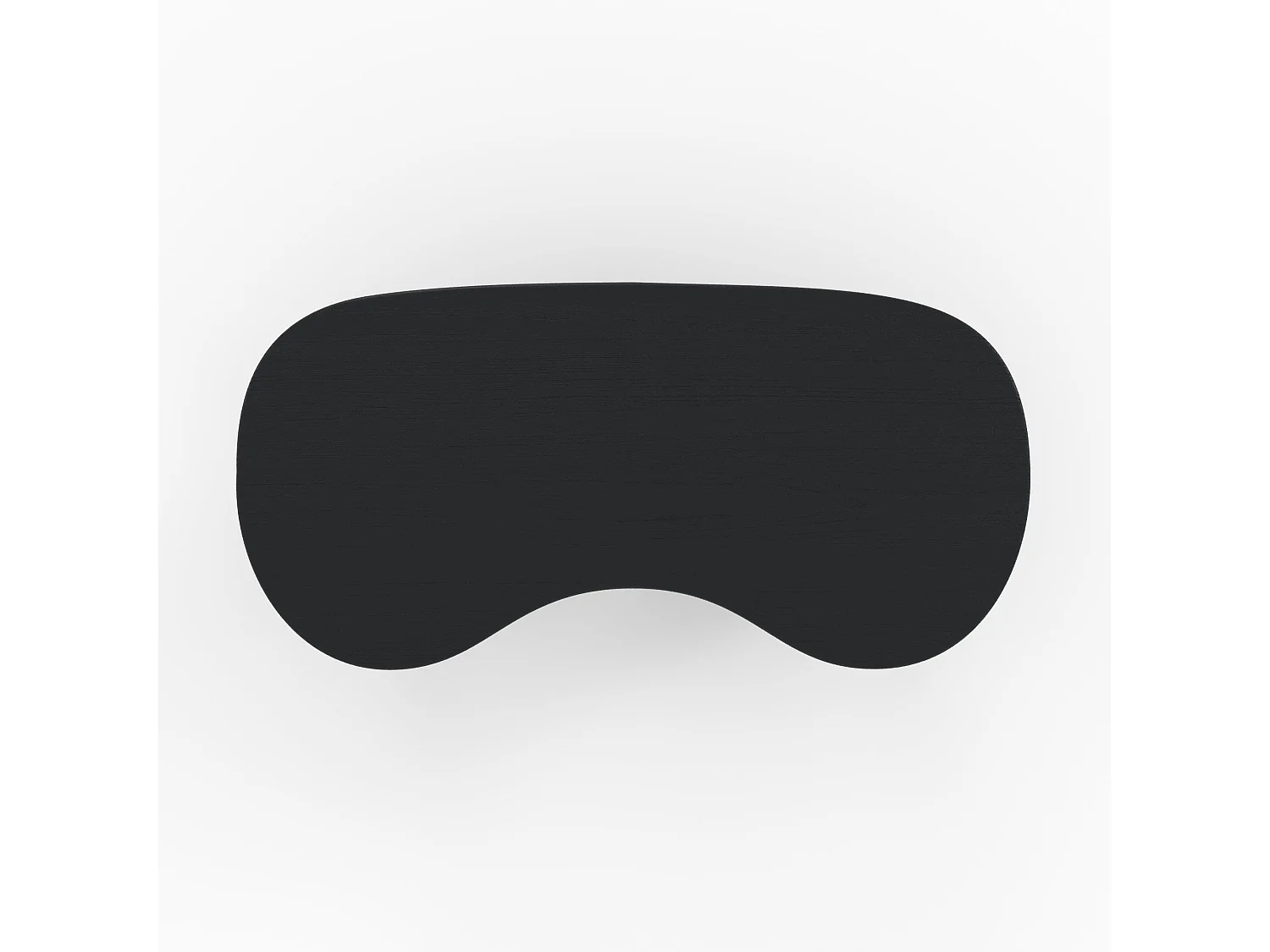 Mesa baja orgánica de madera maciza de mindi negra - Brandan