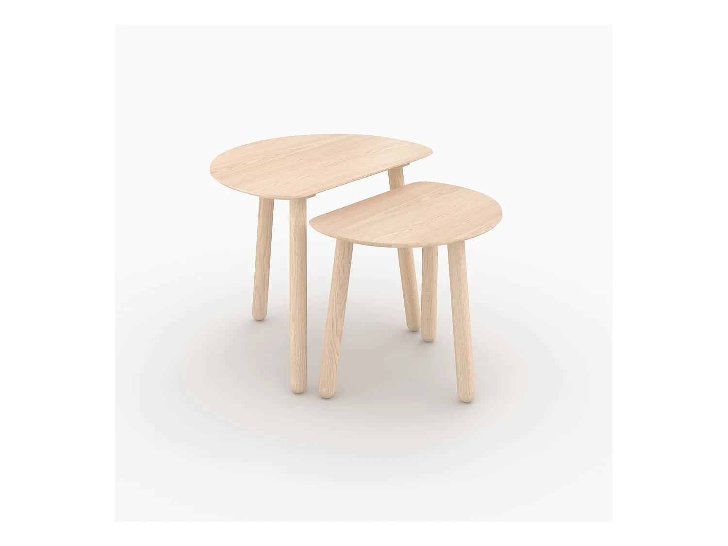 Tables gigognes en bois de frêne - Montaine