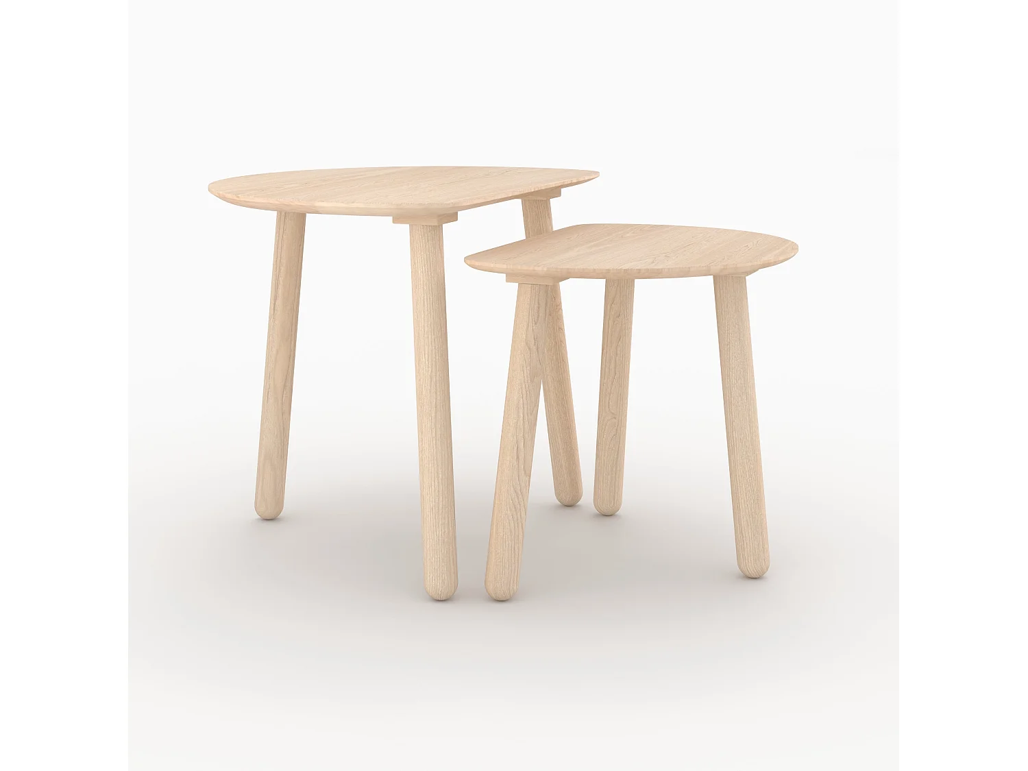 Tables gigognes en bois de frêne - Montaine