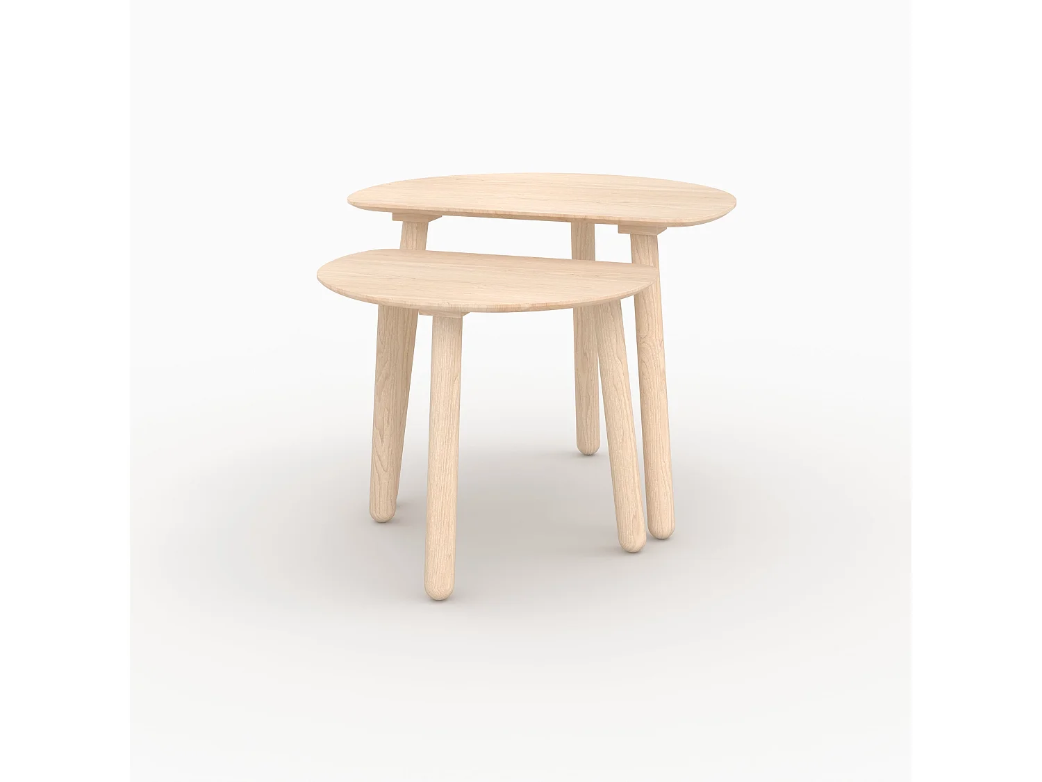 Tables gigognes en bois de frêne - Montaine