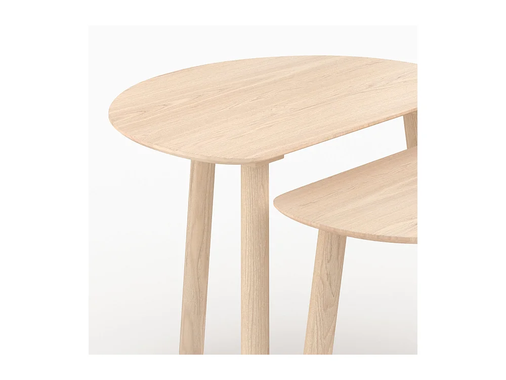 Tavolini impilabili in legno di frassino - Montaine