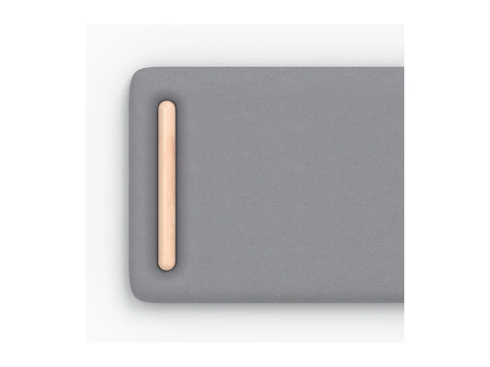 Tête de lit en tissu gris 140 cm - Katia