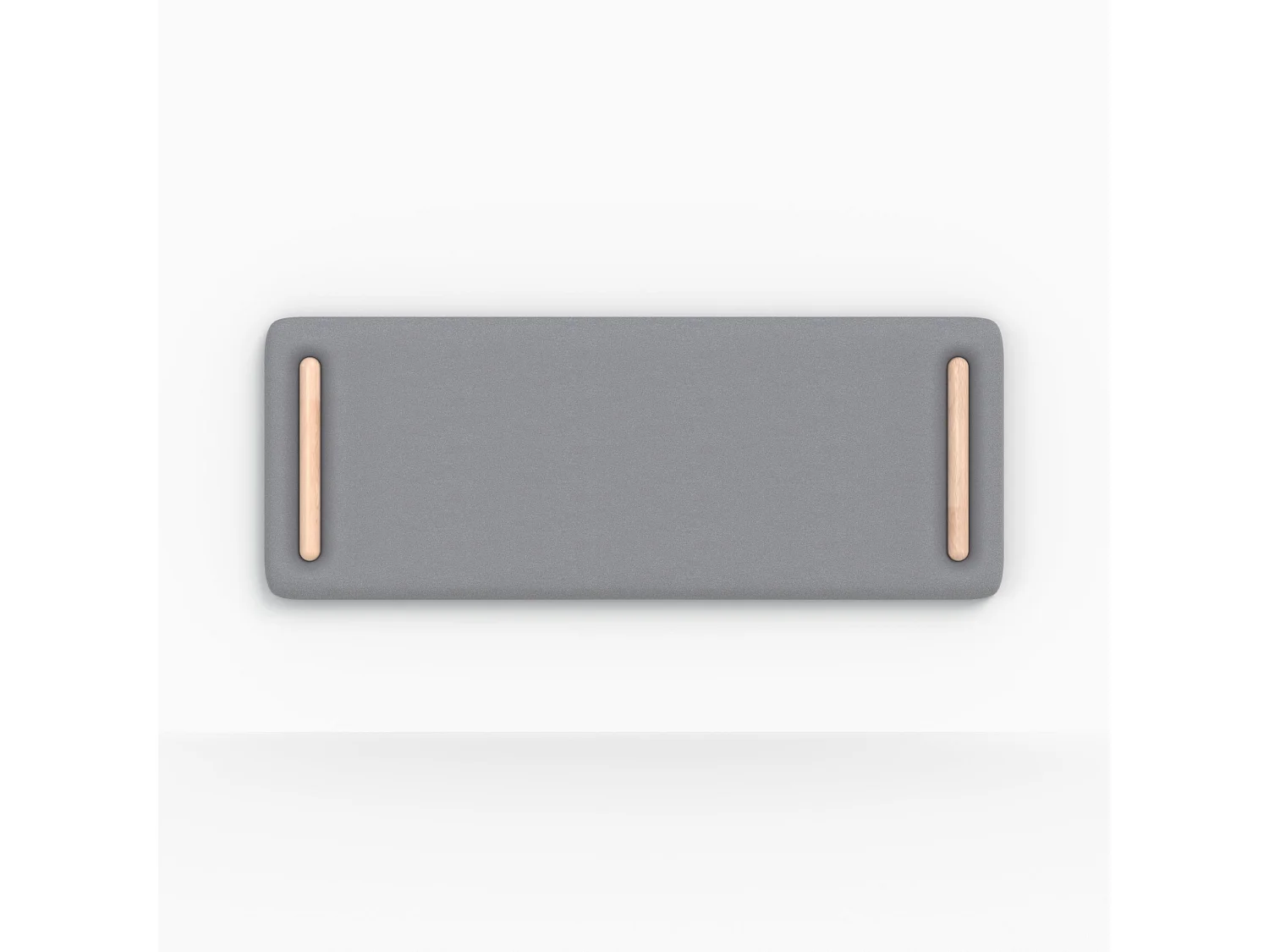 Tête de lit en tissu gris 140 cm - Katia