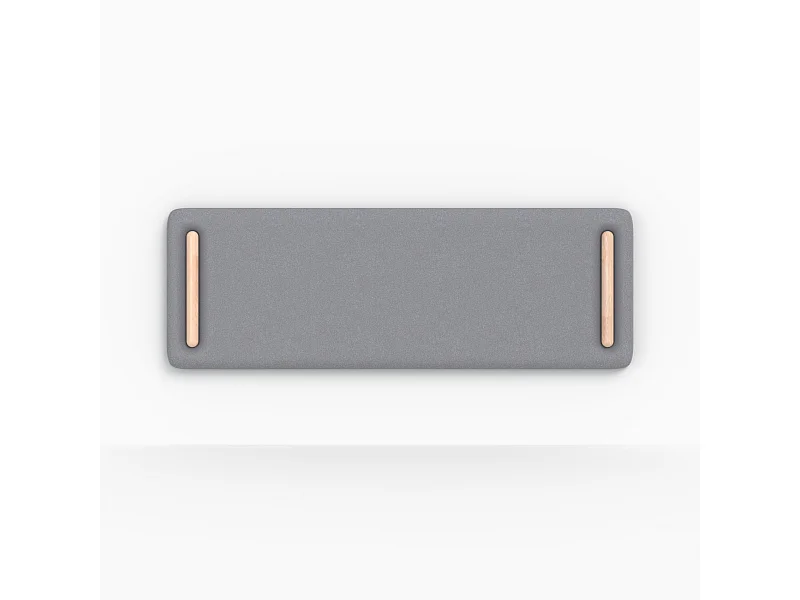 Testata letto in tessuto grigio 160 cm - Katia