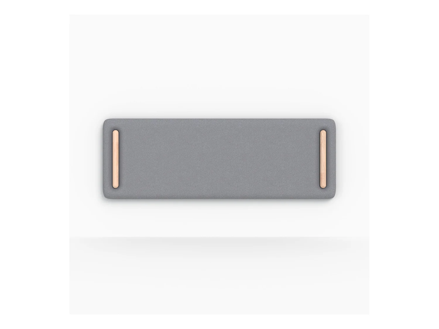 Tête de lit en tissu gris 160 cm - Katia