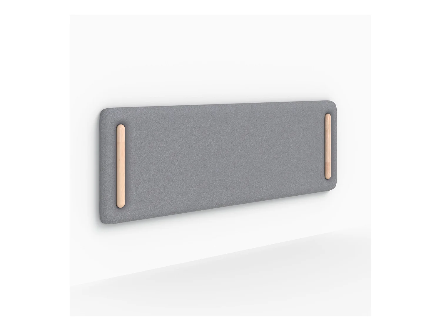 Tête de lit en tissu gris 160 cm - Katia