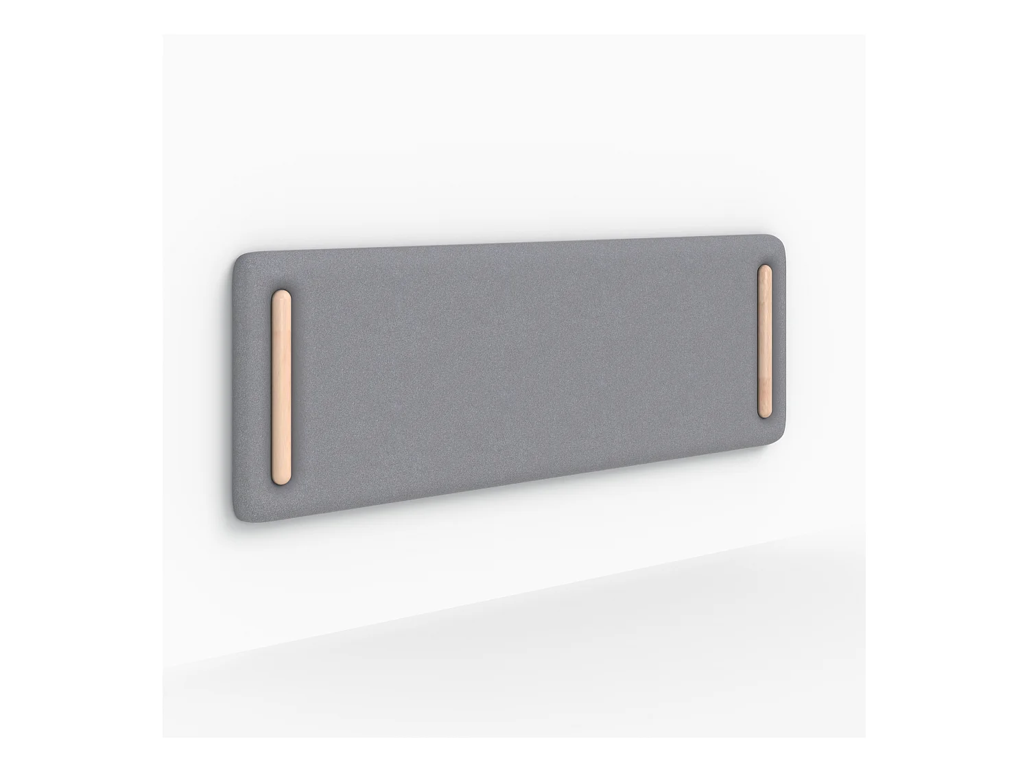 Tête de lit en tissu gris 160 cm - Katia