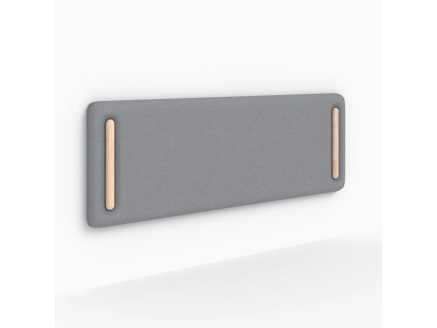 Cabecera de cama de tela gris 160 cm - Katia