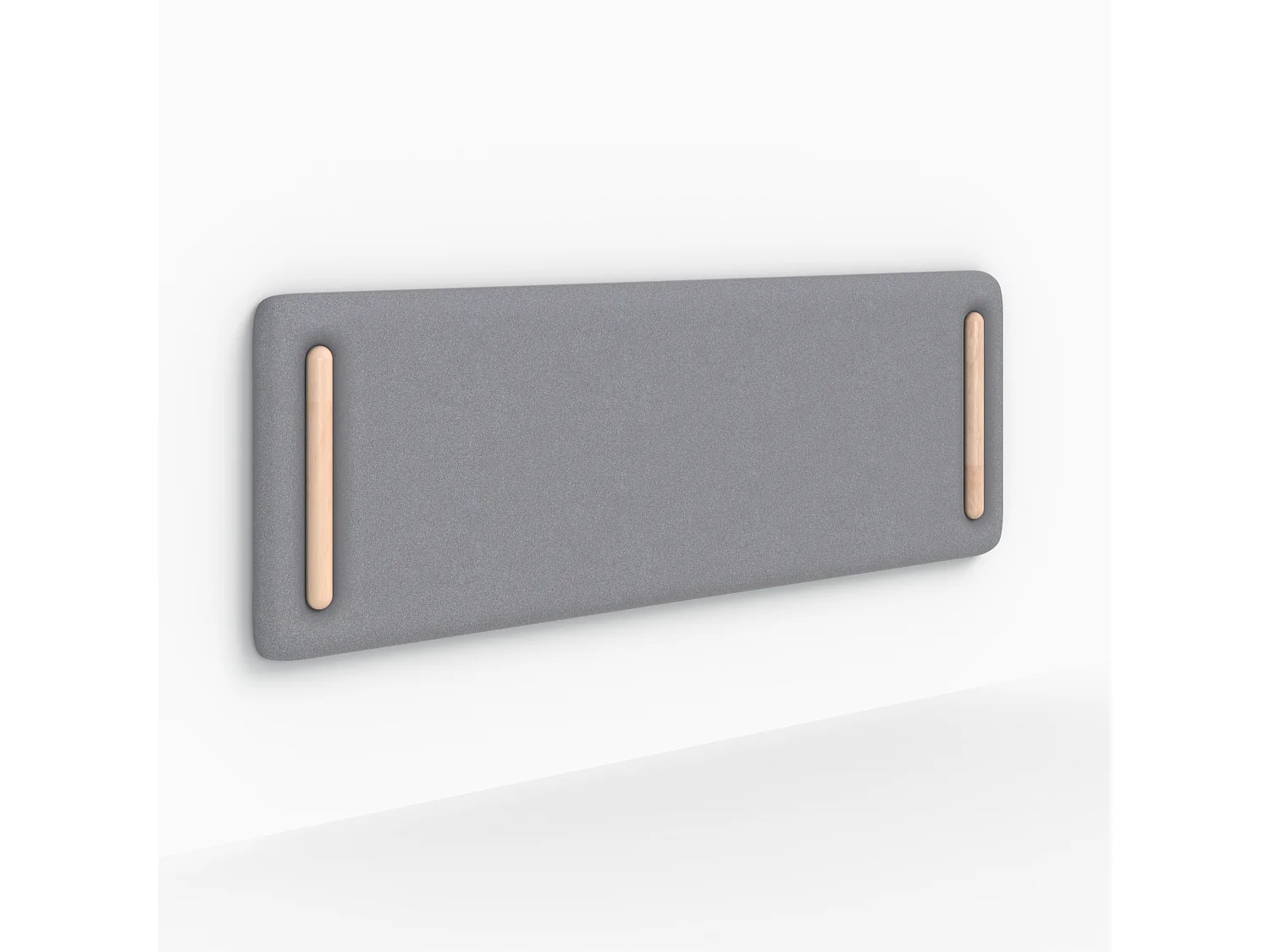 Cabecera de cama de tela gris 160 cm - Katia