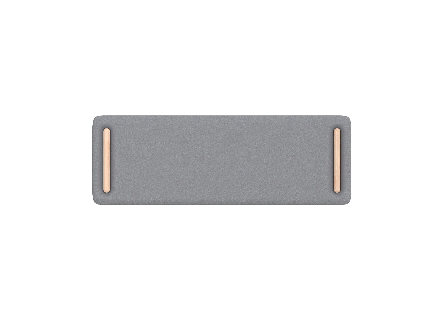 Cabecera de cama de tela gris 160 cm - Katia