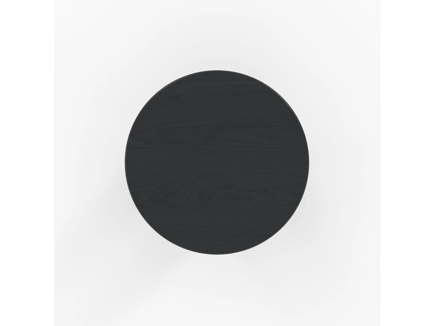 Table d'appoint ronde en bois noir D40 cm - Néa