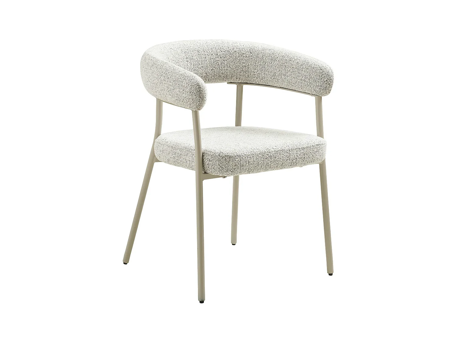 Chaise de salle à manger sable avec pieds gris (lot de 2) MONTREUX