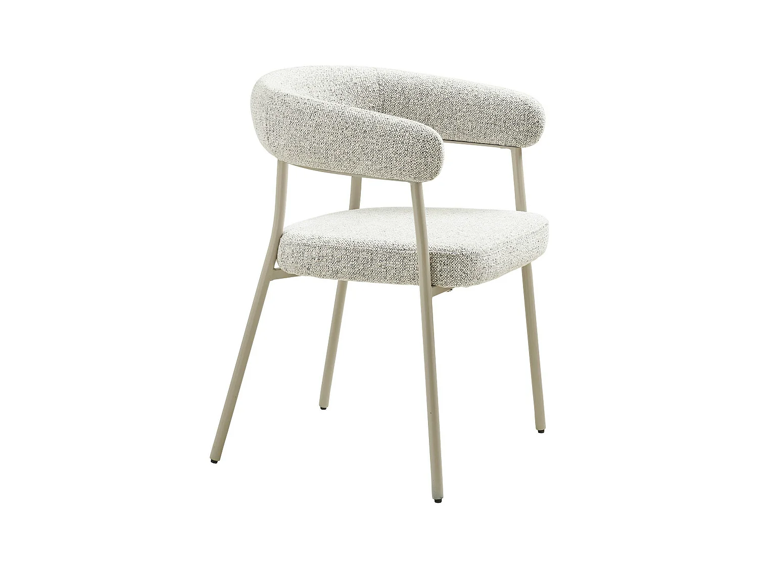 Chaise de salle à manger sable avec pieds gris (lot de 2) MONTREUX