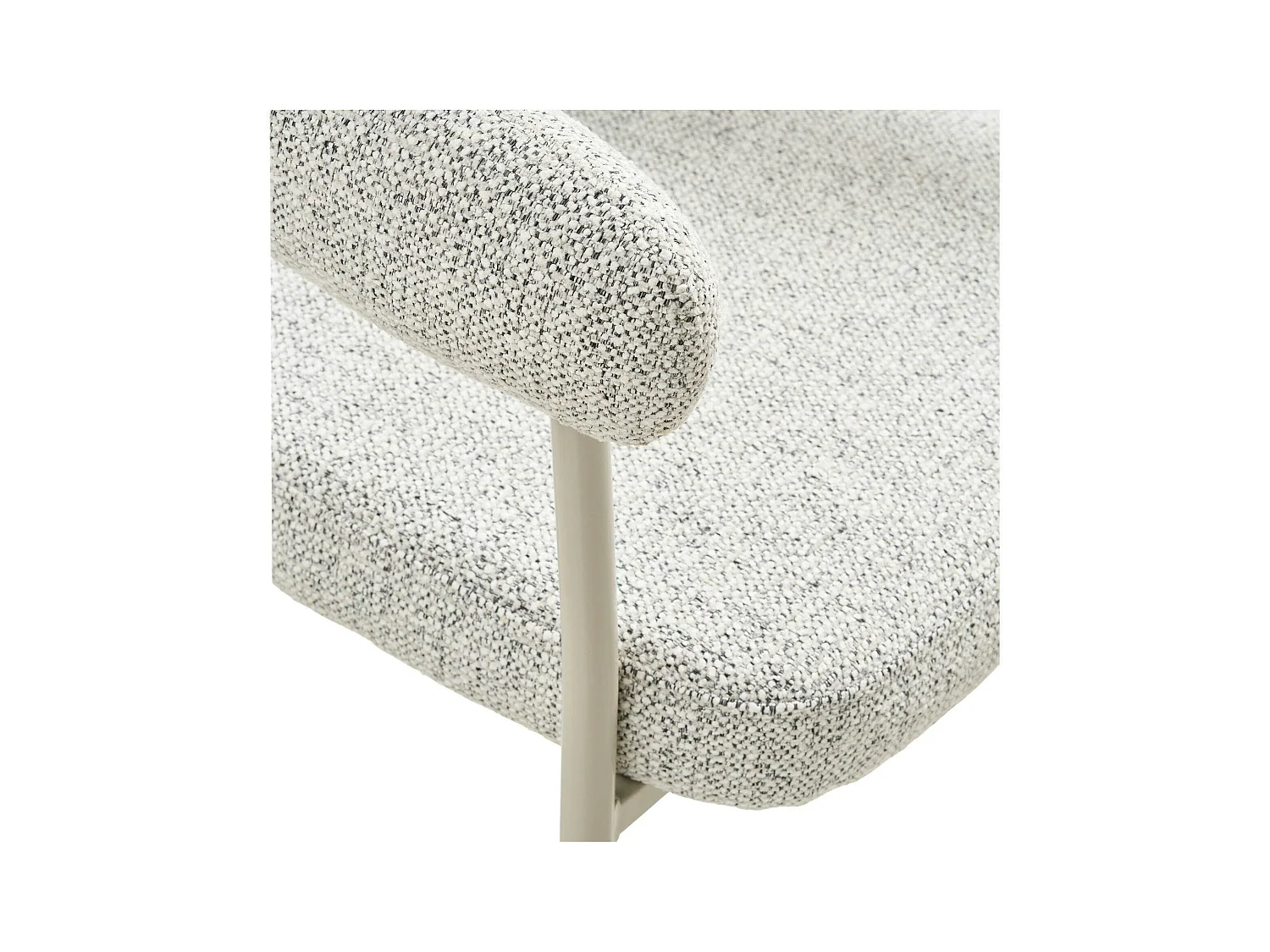 Chaise de salle à manger sable avec pieds gris (lot de 2) MONTREUX