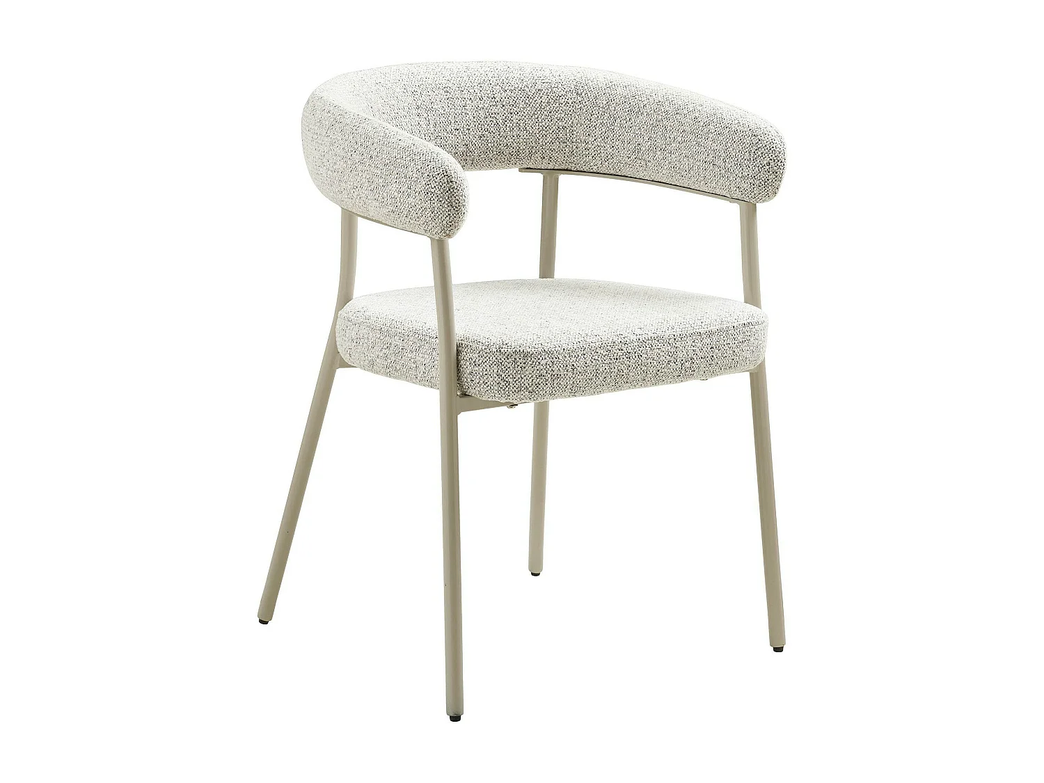 Chaise de salle à manger sable avec pieds gris (lot de 2) MONTREUX
