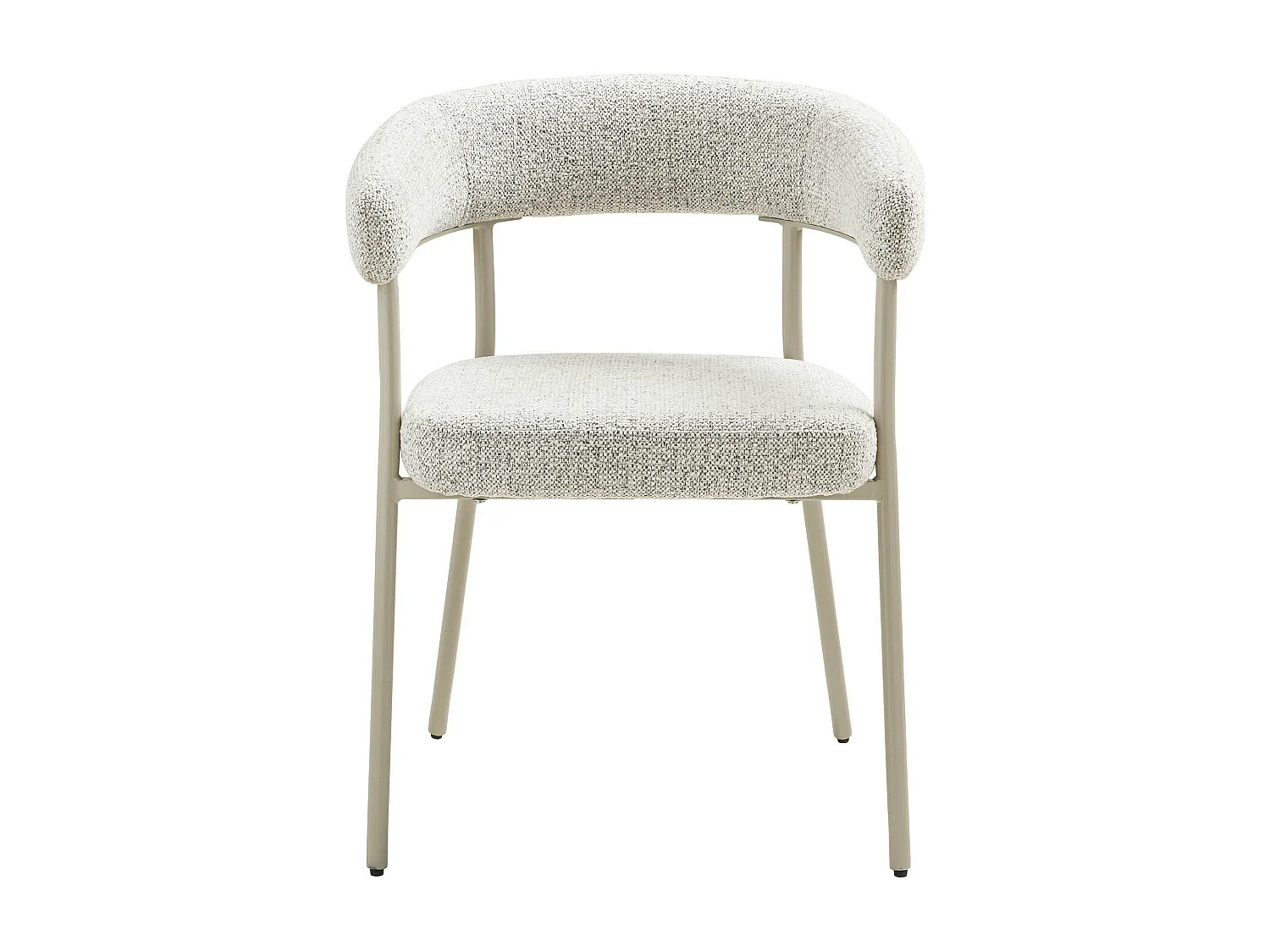 Chaise de salle à manger sable avec pieds gris (lot de 2) MONTREUX