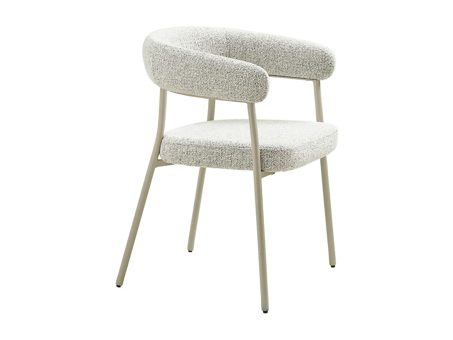 Chaise de salle à manger sable avec pieds gris (lot de 2) MONTREUX