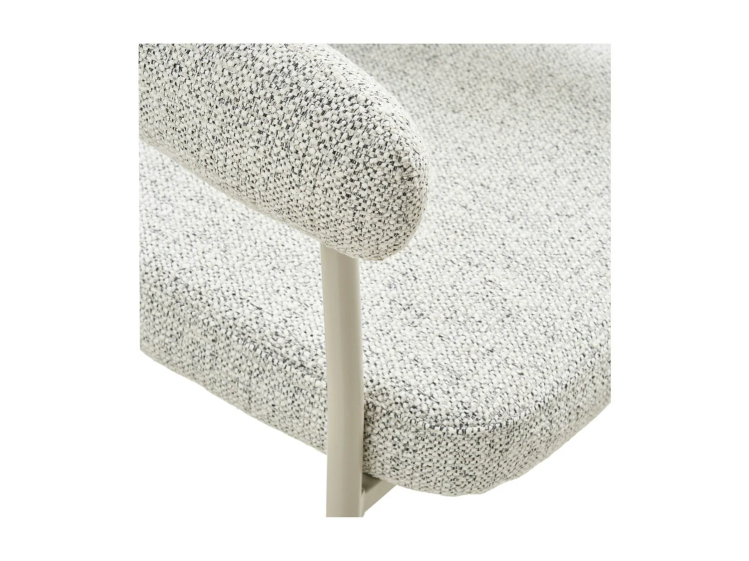 Chaise de salle à manger sable avec pieds gris (lot de 2) MONTREUX