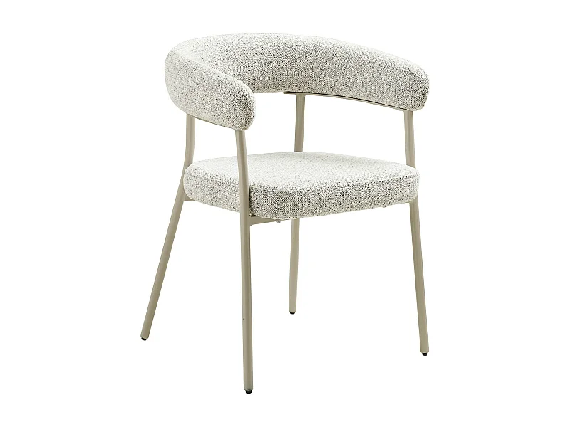 Chaise de salle à manger sable avec pieds gris (lot de 2) MONTREUX