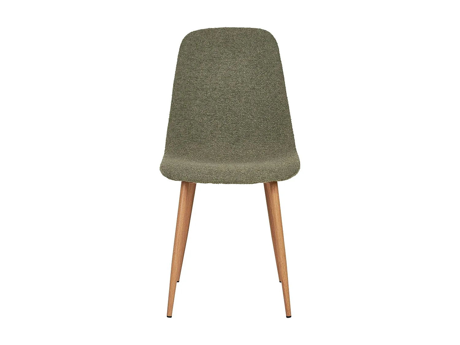 Chaise de salle à manger verte en tissu bouclette (lot de 2) BERLIN